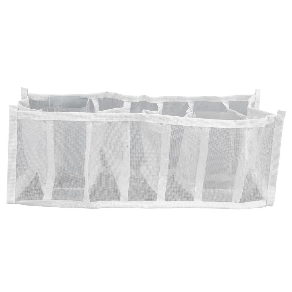 Underwear Storage Box Breathable Foldable Multiple Cells Drawer Organizer for Bras Socks7 Cells