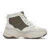 FILA BREAD Slip Resistant, Abrasion Resistant, Height Increasing Mid top Casual Shoes Women's Brown White F12W541120FCG