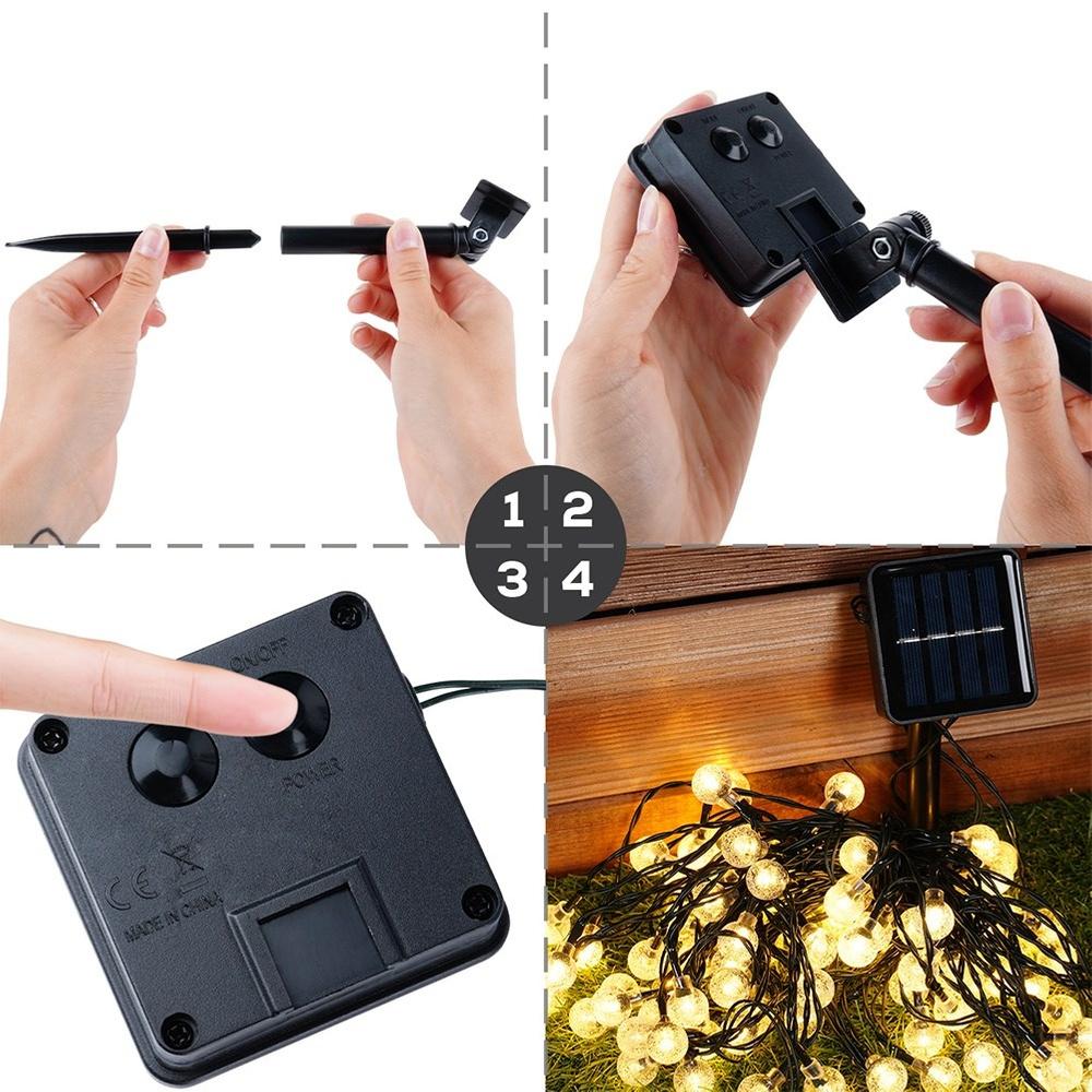100x Solar Garden Lights Outdoor Garland String Lights