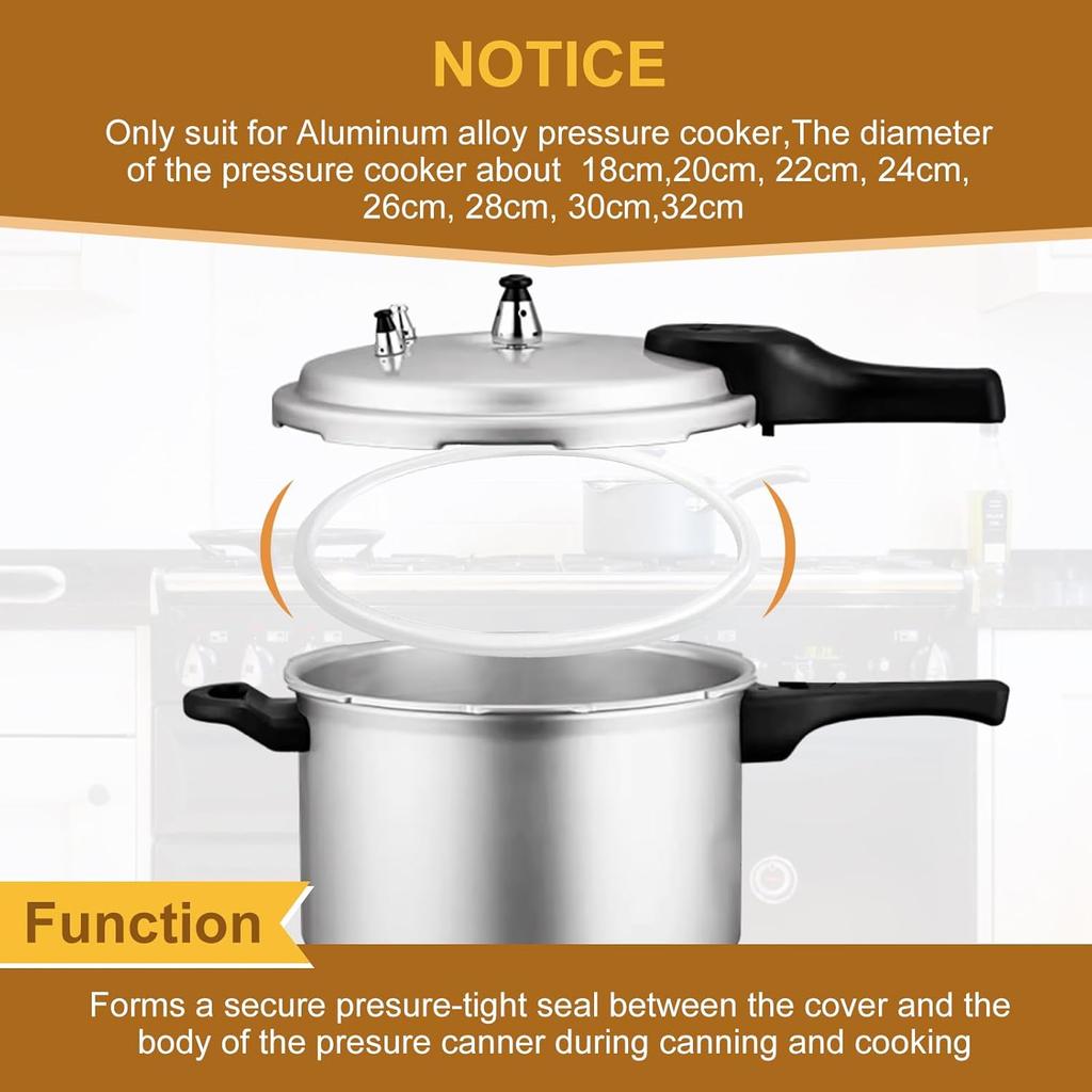 18/20/22/24/26/28/30/32cm Pressure Cooker Sealing Ring For Aluminum Alloy Pressure Cooker Pot, Stretchy Rubber Gasket, Pressure Seal Ring, Kitchen
