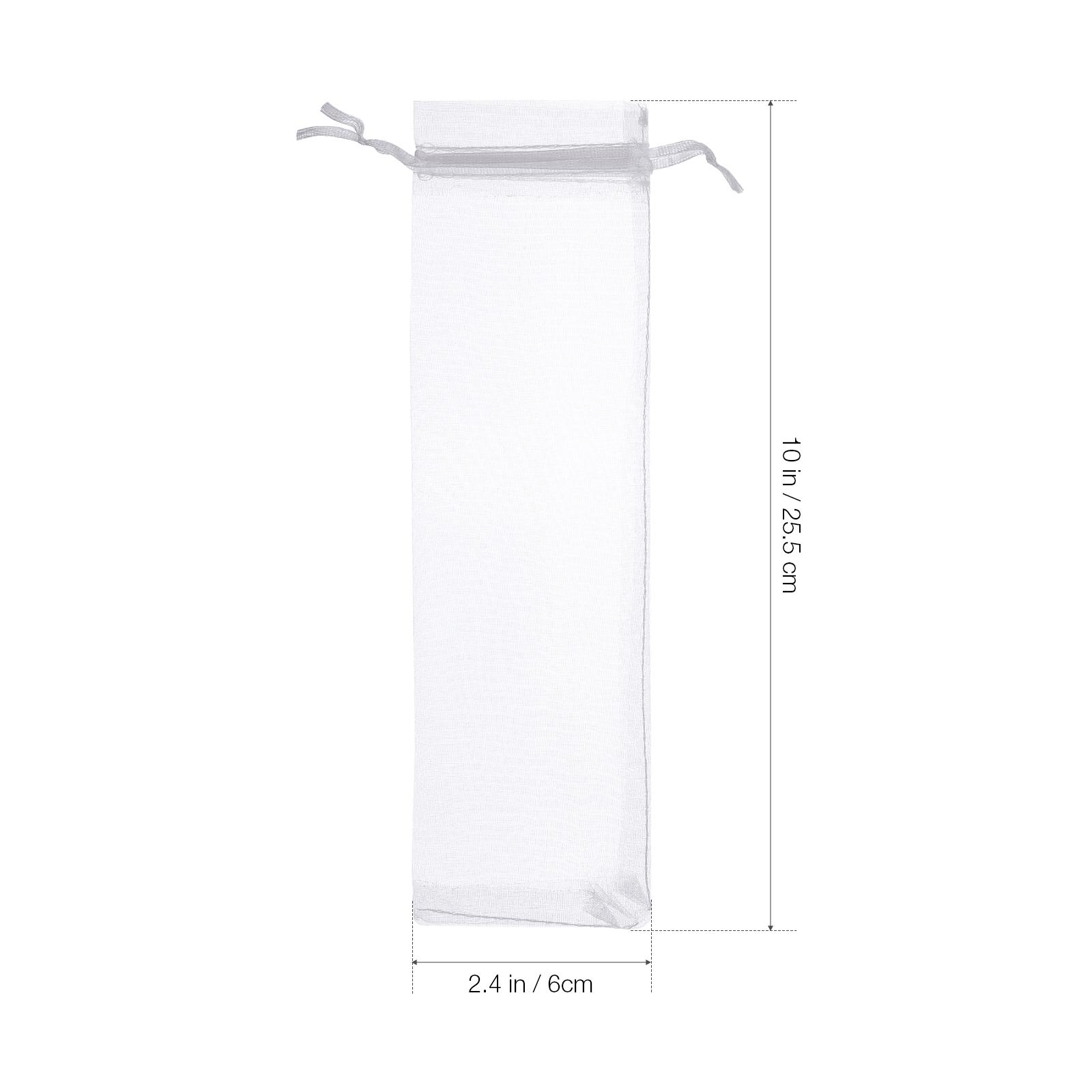 

50pcs Organza Bags Drawstring Organza Gift Bag Folding Hand Fan Storage Pouches Bags Craft Wrapping Bag Party Wedding Favor Other