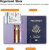 Fintie Passport Case Holder Travel for Secure International PU Leather Passport Cover with Storage Pockets for Business Credit Airline and More
