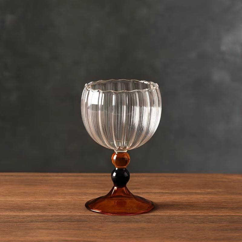 Borosilicate Glass Wine Goblet Hand Blown Crystal Clear Cup Wholesale