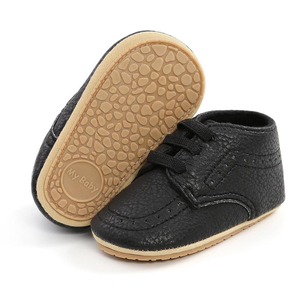 British Style Baby Walking Shoes: Spring & Autumn Casual Footwear for 0-1 Year Olds