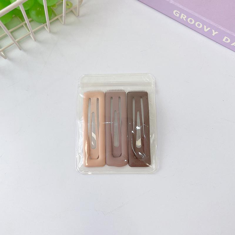 Children'S Gradual Change Of Color Simple Bb Clip Headgear Fashionable Girl One-Word Clip Side Clip Fixed Broken Hair Bangs Hairpin Card