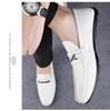 Men's Genuine Leather Slip-On Loafers: Spring & Autumn Trendy, Soft Sole, Large Size Flat Shoes