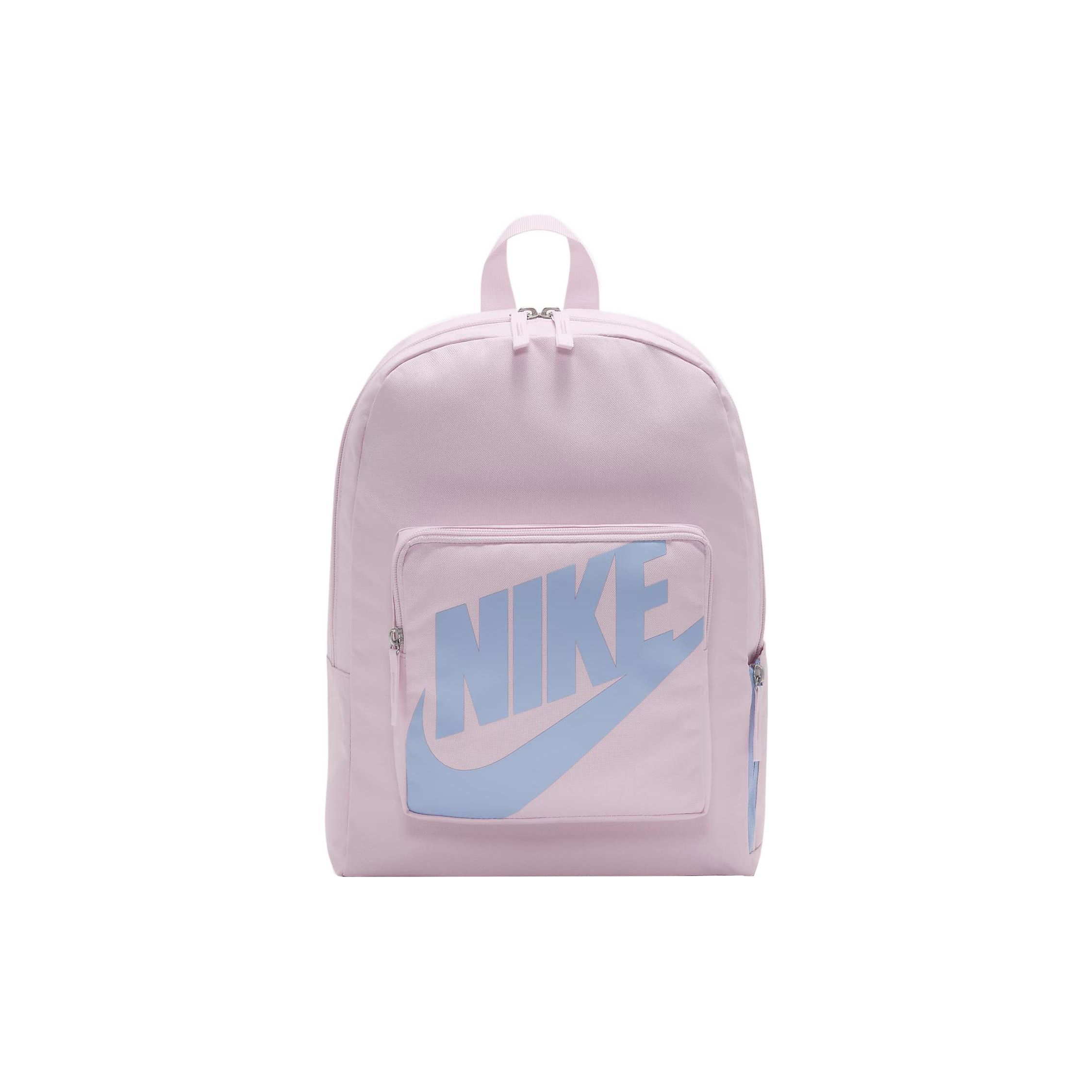 Nike Letter Big Logo Basic Polyester Backpack Women Backpack Pink BA5928-663 Pink
