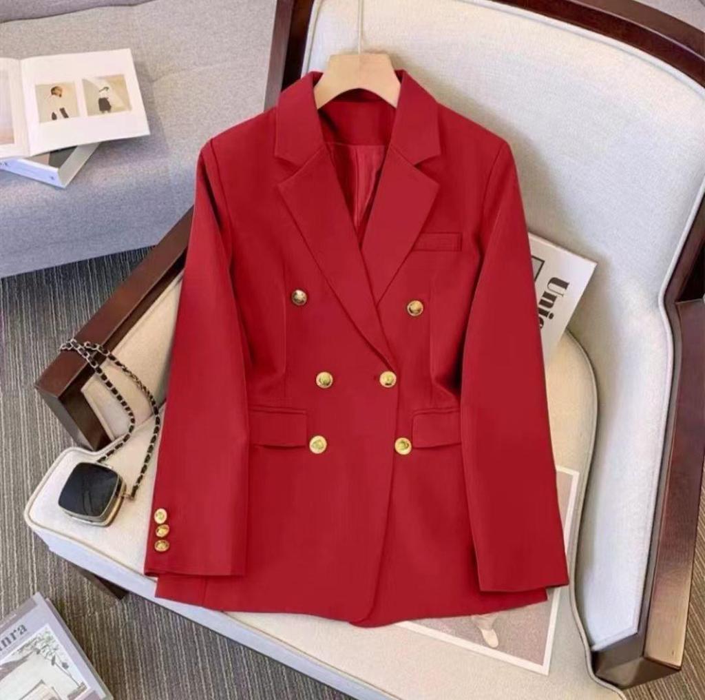 Kavaj för kvinnor Vår Höst Ny in Slim Koreansk Mode Ytterkläder Lös Damjacka Kontorsdam Damkavaj Kappar