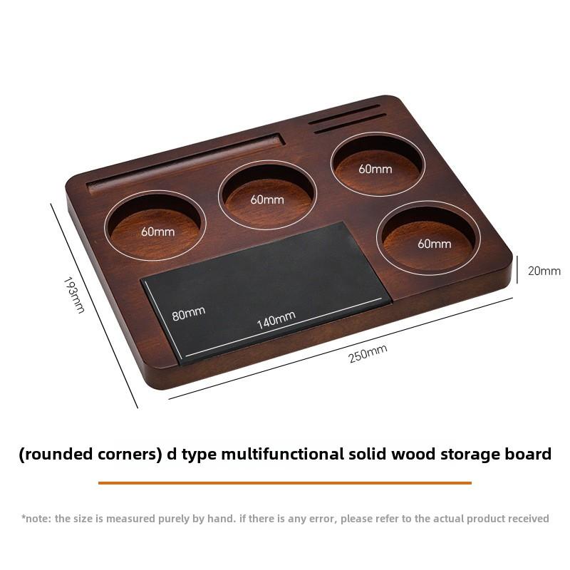 

Barista Tools Solid Wood Drawer Storage board Detachable Box Multifunctional Home Use Holder Pedestal Rounded Coffee Knock Box