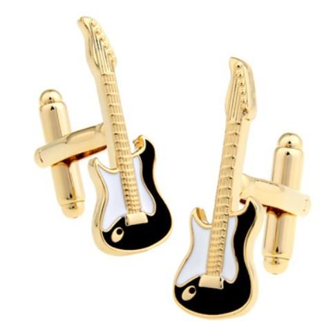 Music Series Men' Fashion Cuff Links Musical Instrument Guitar Microphone Piano Violin Drum DJ Design Quality Brass Cufflinks
