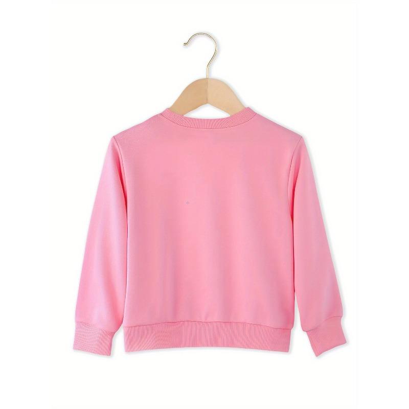 European Sizes Autumn/Winter Kids' Casual Crew Neck Sweatshirt, Fashionable, Comfortable, and Warm, with Fun and Print