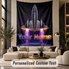 Spațiu Cosmic (86) Tapiserie Personalizată cu Temă Nume Personalizat Text Tapiserie de Agățat pe Perete Decor Acasă Pânză de Fundal