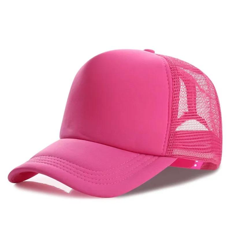 Unisex Cheaper 5 Panel Trucker Hat For Adult Summer Net Baseball Cap Men Women For Him Her Blank Mesh Adjustable Sun Hat Visor
