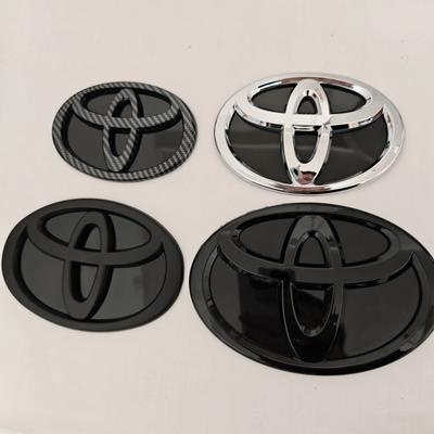 Modified Black Bottom Front Grille Badge Trunk Car Logo Suitable for RAV4 CAMRY COROLLA LANDCRUSER RAV4 VIOS SIENNA YARLS