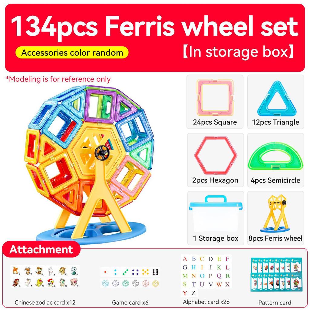 Magnetic Dinosaur Scene Building Blocks - Educational Toys for Boys Ages 3+