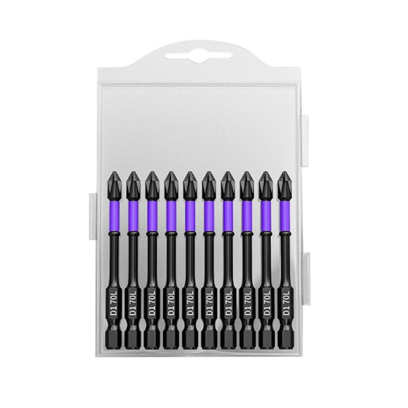 10/20Pcs PH2 Magnetic Batch Head Cross Screwdriver Hardness Impact Drill Bit For Electric Screwdrivers Hand Drills