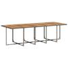VidaXL Ensemble à manger de jardin 11pcs avec coussins gris poly rotin 3210758