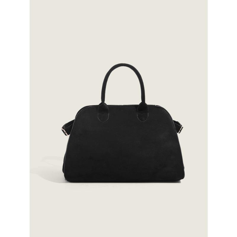 Niche New Matte Textured Handbag Autumn and Winter High-end Retro Suede Work Commuting Tote Bag for Women