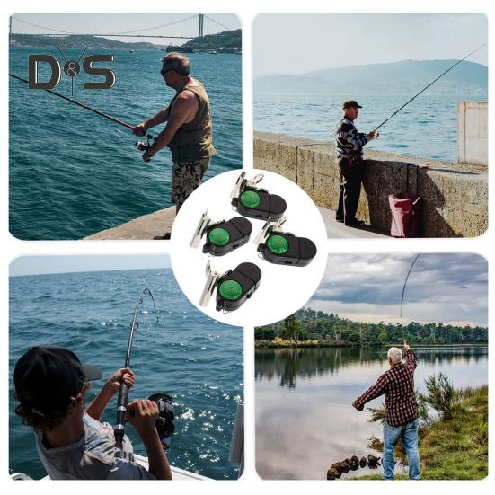 Λυχνάρι Συναγερμού Τσιμπήματος Ψαρέματος με Κλιπ 80dB Νυχτερινό Φως Ειδοποίησης Καλαμιού Ψαρέματος Παγκόσμιος Ηλεκτρονικός Δείκτης Τσιμπήματος Αισθητήρας Χτυπήματος Λυχνάρι LED Αξεσουάρ Ψαρέματος