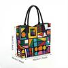  Geometric Art Tote Bag Casual Large Capacity Daily Shoulder Handbag
