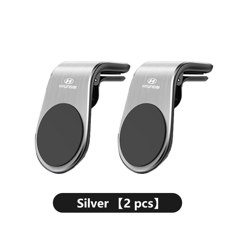 For Hyundai Car Magnetic Phone Holder Air Vent Clip 360 Rotation Mobile Support Sonata Azera Coupe SantaFe Genesis Accent Creta X12