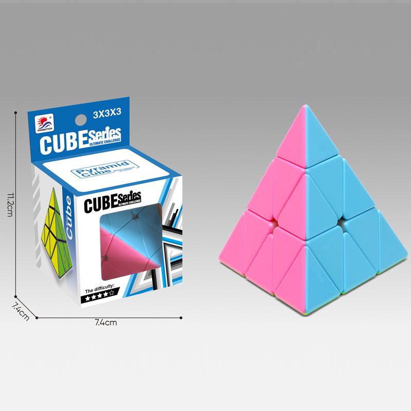 

Children Pyramid Cube 3x3x3 Magic Triangle Speed Pyraminx Cube Smooth Brain Teaser Toy Puzzle Game STEM Educational Toys