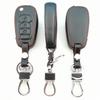 Leather Car Remote Key Case Cover Shell Keychian Fob Holder For Chevrolet Chevy Cruze   Malibu Aveo Captiva Accessories