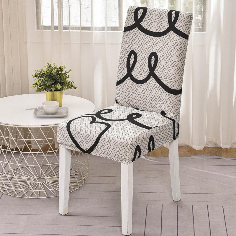 New Colors Chair Covers Floral Modern Slipcover For Dinning Room Wedding Stretch Elastic Furniture Protector