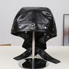 New Fashion Adult Unisex Cosplay Pirate Sailor Simple Solid Color Versatile Stage Black Pirate Hat Men Women Halloween Party Hat