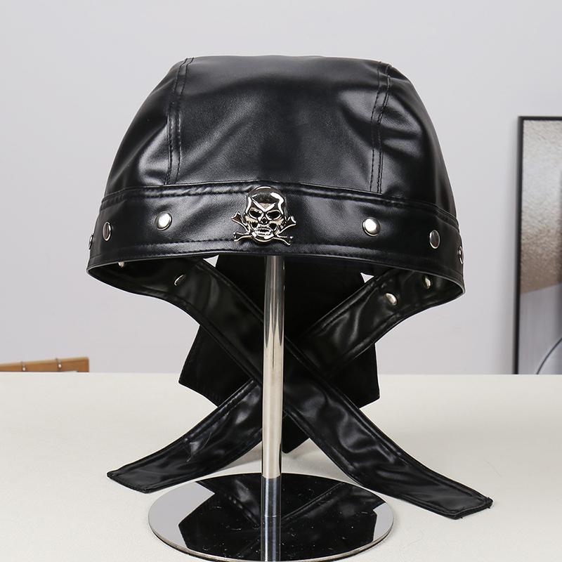 New Fashion Adult Unisex Cosplay Pirate Sailor Simple Solid Color Versatile Stage Black Pirate Hat Men Women Halloween Party Hat