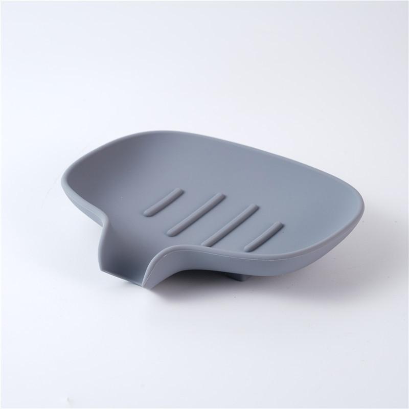 Diverter Silicone Soap Box Holder Travel Creative Home Bathroom No-Drill Water-Drain Soap Box