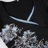 Y2K Spicy Girl Floral V-Neck Long Sleeve Cinched Waist T-Shirt