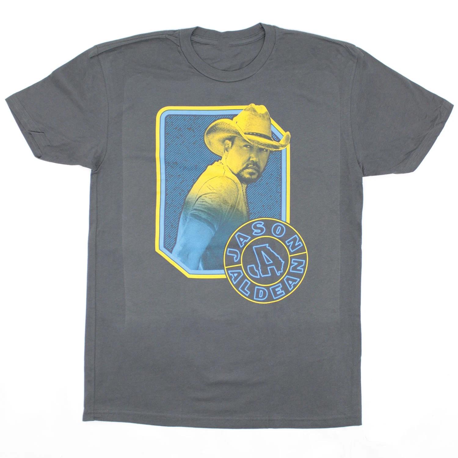 Men s Jason Aldean We Back Tour Slim Fit T-shirt Medium gray XL