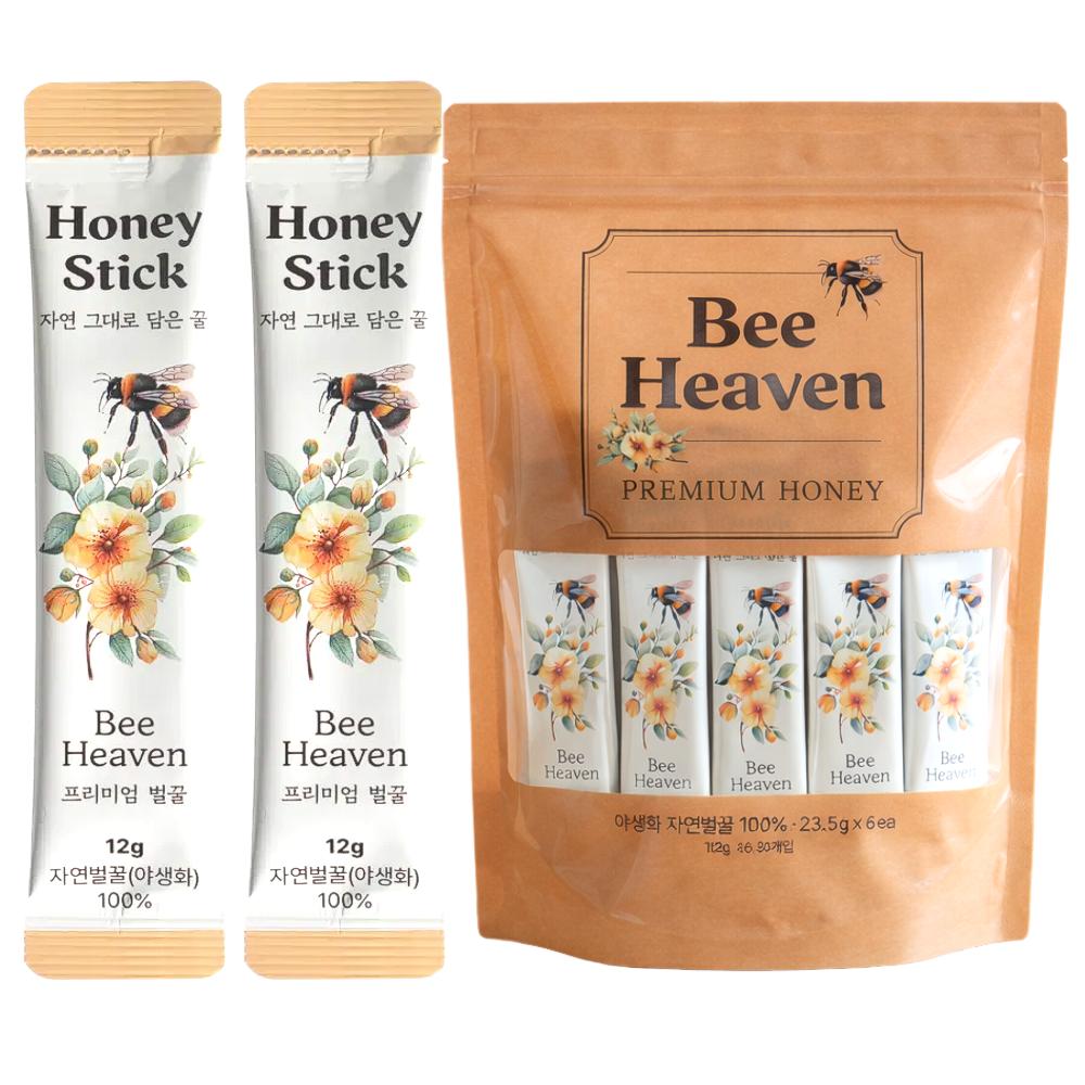Beheaven Premium Wildflower Natural Honey Sticks 30 pcs 12g