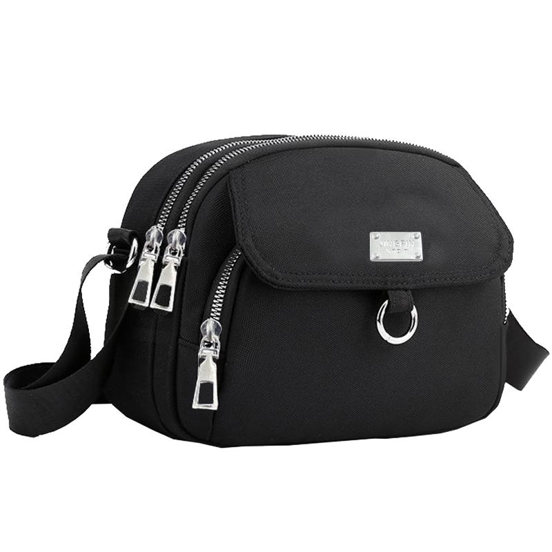 Everyday Versatile Nylon Sling Purse Trendy Adjustable Strap Multi-pocket Crossbody Bag for Women Casual Activities