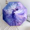 0106 Flower Maiden  pattern, automatic folding umbrella, portable and foldable design, 8 ribs, a Christmas or birthday gift.