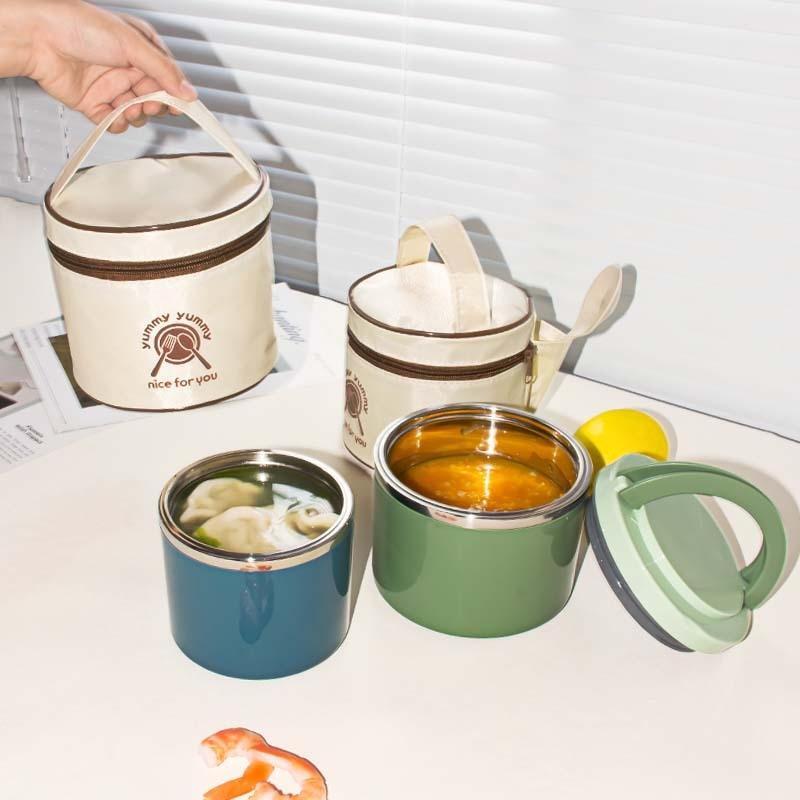 JingJingRS Large Capacity Stainless Steel Insulated Lunch Box