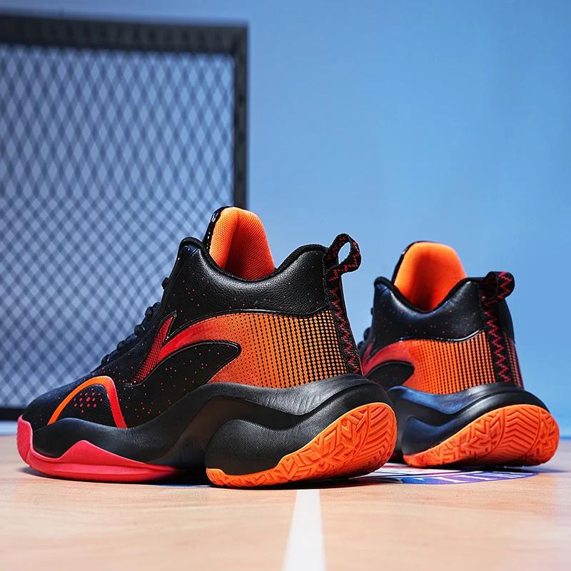 Fashion Men's Basketball Shoes Non-Slip Original Sports Field Outdoor Training Student Male Breathable Sneakers Athletic Basket Shoes