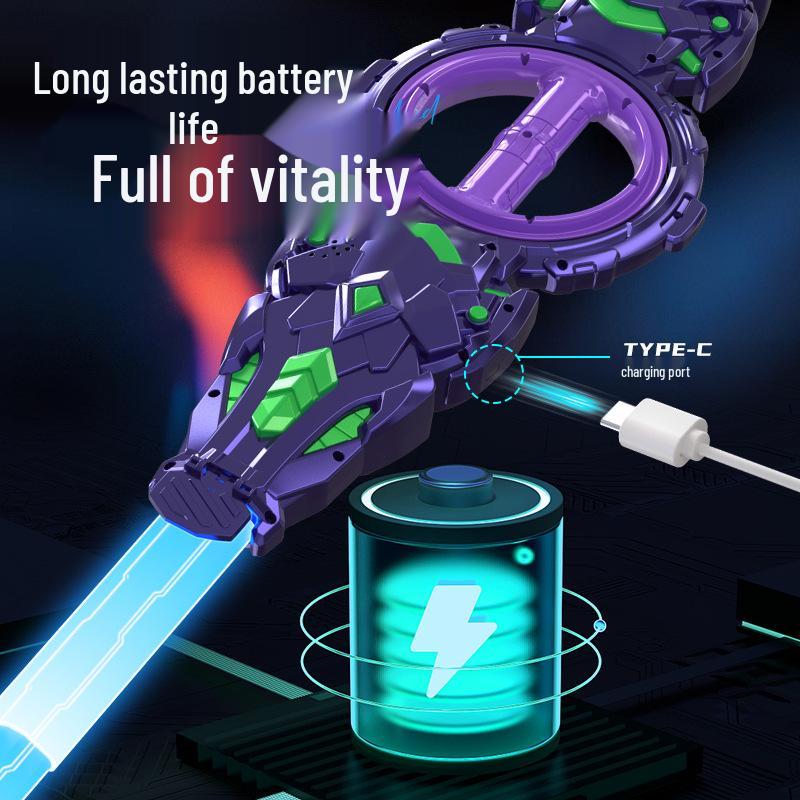 New Fire Whirlwind Double-Edged Laser Light-Up Retractable Sword Toy for Kids - Hot Selling Internet Sensation