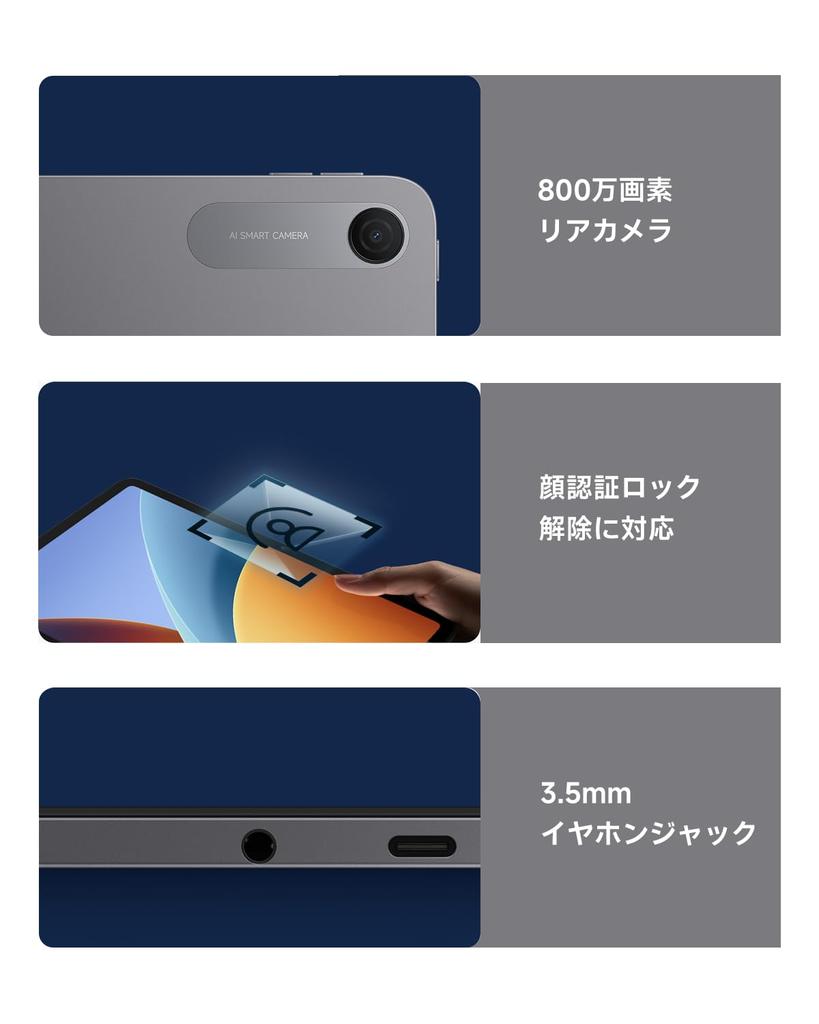 Xiaomi REDMI Pad 2 Graphite 2K 120Hz Refresh 7600mAh Snapdragon 6s 4G Gen MicroSD Card Expandable up to Xiaomi HyperOS Suitable for Japanese Version