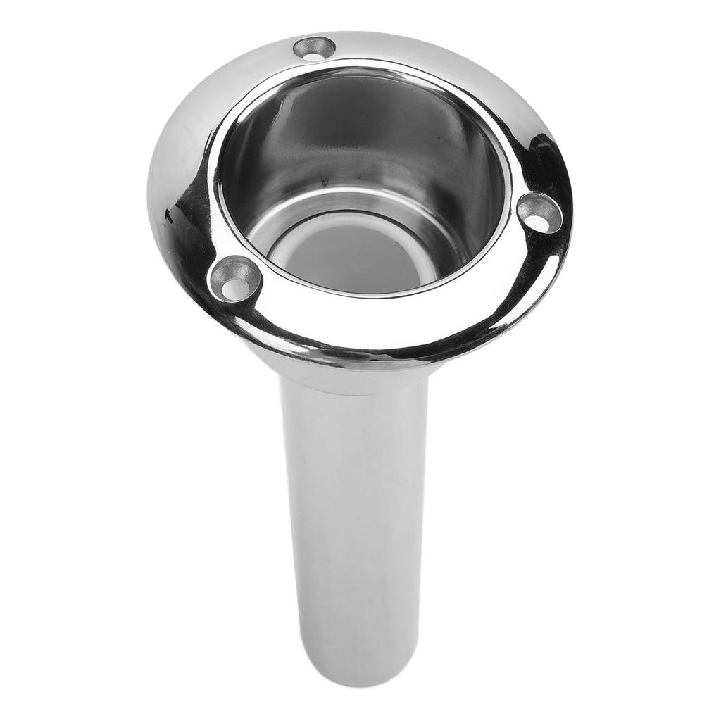 2 In 1 Boat Fishing Rod Cup Holder Stainless Steel Strong Structure 280mm Round Top Cup Holder for