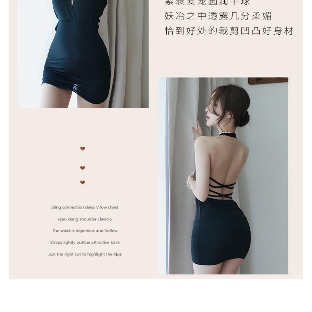 Erotic Underwear, Women's Sexy Uniforms, Tempting Nightclub Secretarial Clothing, OL Clothing, Female Secretarial Clothing, One Piece with Hair