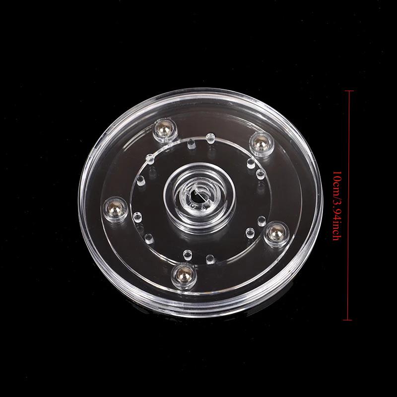1 PC Turntable Acrylic 360 Rotating Display Stand Transparent Round Base Susan Jewelry Decor Swivel Plates Furniture Hardware