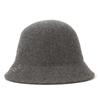 Autumn and winter windproof warm bucket hat female face small age reducing woolen hat trendy versatile simple basin hat