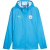 Solid Color Hooded Full Zip Logo Badge Print Waterproof Windbreaker Jacket Men Jackets Magic-Blue 777538-11