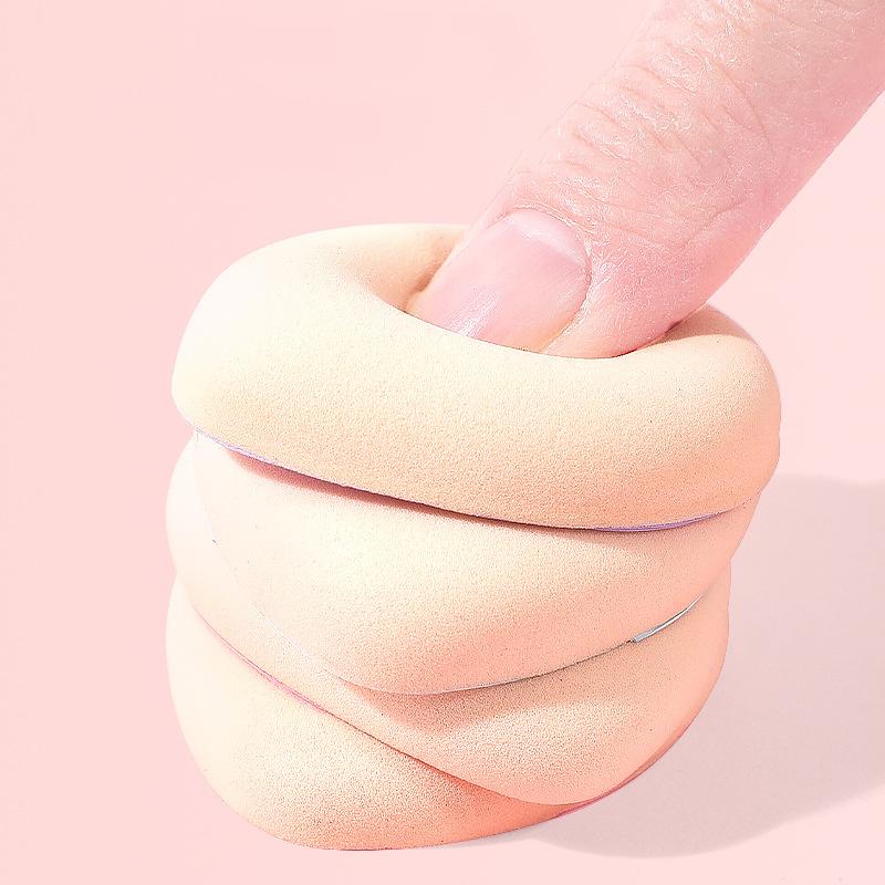 1/3Pcs Mini Finger Powder Puff Thicken Air Cushion Concealer Blusher Soft Makeup Sponge Wet Dry Use Facial Detail Beauty Tool