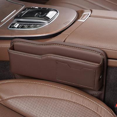 Car Seat Gap Filler Organizer, Multifunctional Leather Car Gap Filler, Auto Console Side Storage