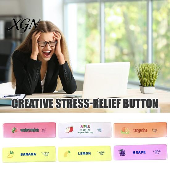Safe Stress Relief Toy Butter Bar Slow Rise Toy, Soft Squeeze Reliever, Anti-stress Hand TPR Rebound Fruit Shaped Fidget for Adults Sensory