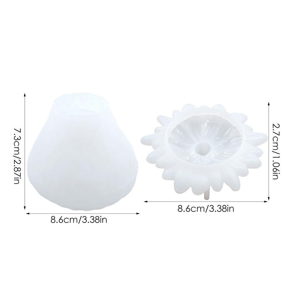 Creative DIY Crystal Epoxy Resin Strawberry Storage Box Fruit Mirror Silicone Mold Home Decor Making Gift Household Supplies