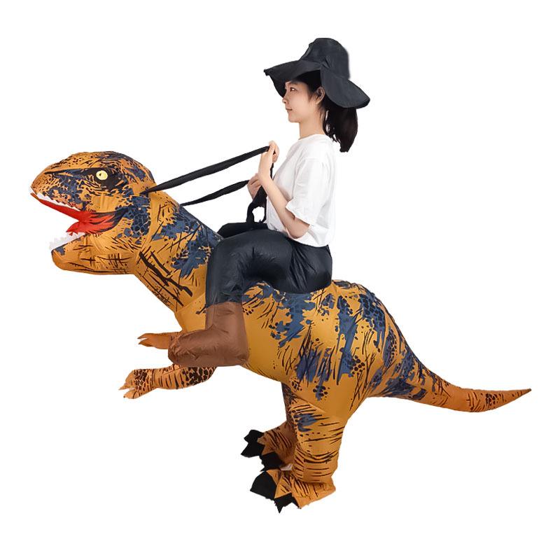 Dětský legrační kostým maskota dinosaura - Tyrannosaurus Rex Halloweenské představení Rekvizity